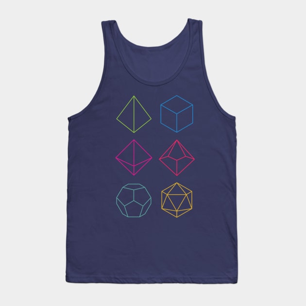 Minimal DnD - Dungeons & Dragons D&D Tank Top by Glassstaff